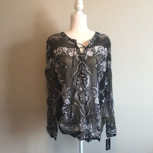 INC International Concepts Blouse NWT